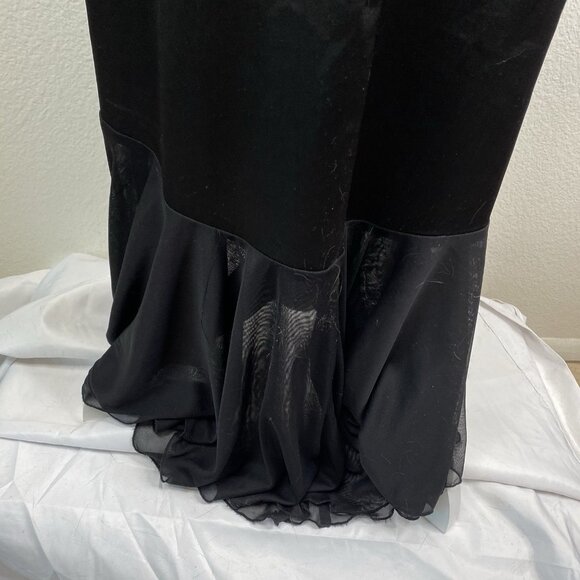 CDC Signature Collection Dress Black Sz 5 Babydoll Halter Ruffle Whimsigoth Prom - Picture 12 of 16